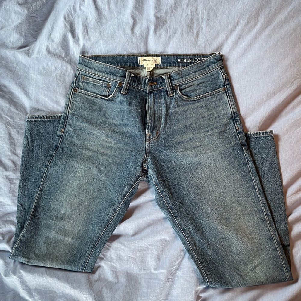 Madewell Athletic Slim Blue Jeans